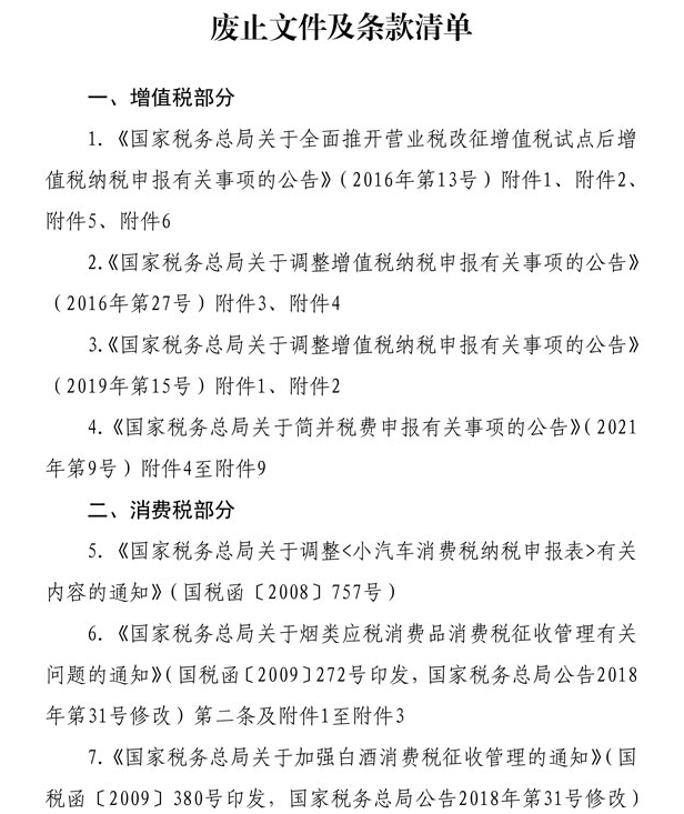 稅務(wù)總局明確增值稅 消費稅與附加稅費申報表整合事項